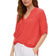 s.Oliver 3/4 Sleeves Linen Blouse - Coral