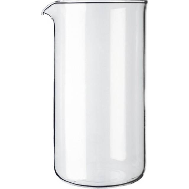 Bonjour Universal French Press 12 Cup Glass Replacement Carafe, Clear