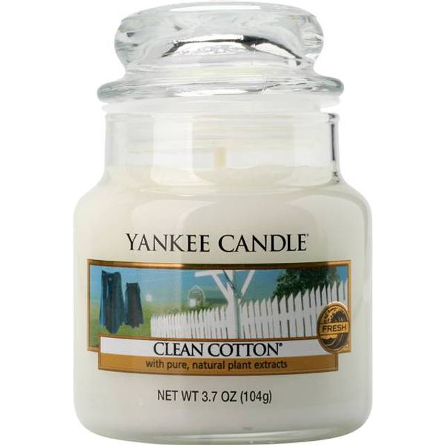 Yankee Candle Clean Cotton Small Scented Candle 104g • Price »