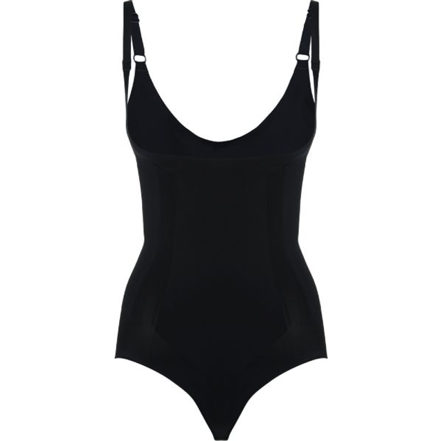 Spanx OnCore Open-Bust Panty Bodysuit - Very Black • Price »