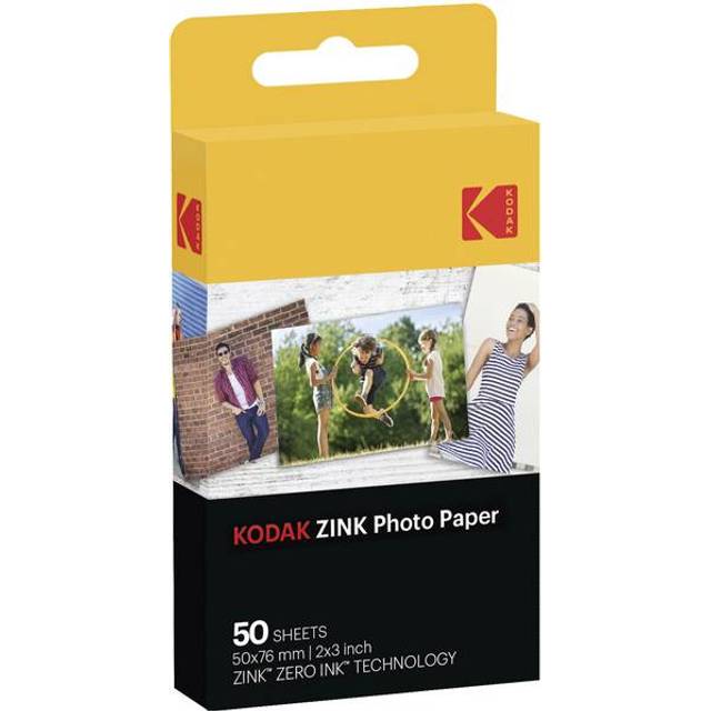 Kodak 2-in x 3-in Premium Zink Photo Paper (50 Sheets) Compatible with  Smile, Step, PRINTOMATIC in the Printers department at
