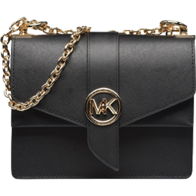 MICHAEL KORS - GREENWICH EXTRA-SMALL COLOR-BLOCK SAFFIANO LEATHER SATCHEL