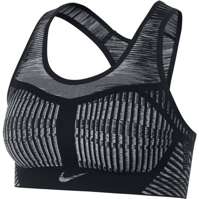 Nike Fe/Nom Flyknit High Support Non Padded Sports Bra - Black