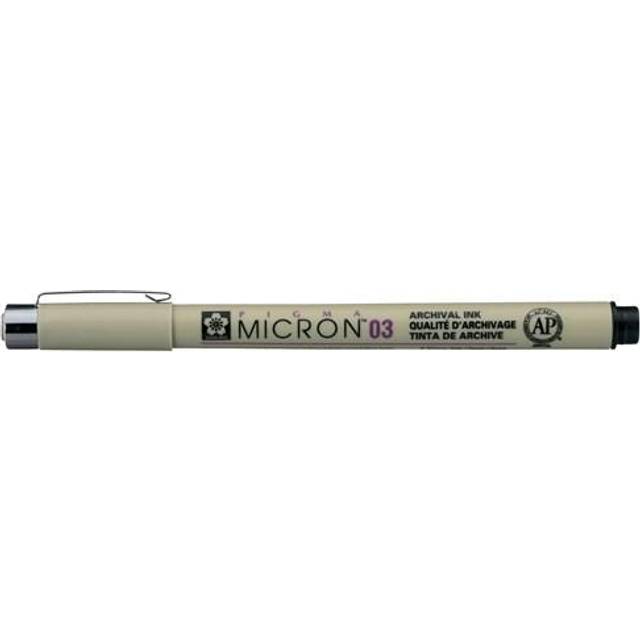 Sakura Pigma Micron 03 Pen 0.35mm 6 Set Black