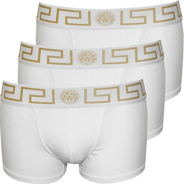 Versace Greca Border Trunks 3-pack - White/Gold • Price »