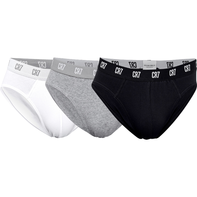 CR7 Basic Underwear Brief 3-pack -Black/Grey • Price »