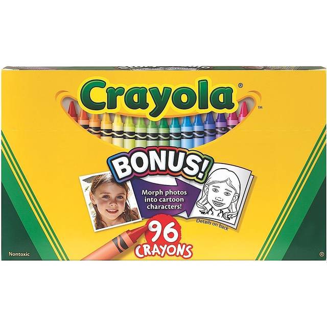 Crayola Classic Color Crayons in Flip-Top Pack with Sharpener, 96  Colors/Pack
