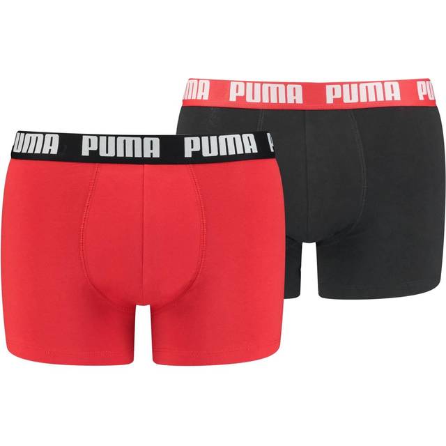 Puma Basic Boxer 2-pack - Black/Red prices »