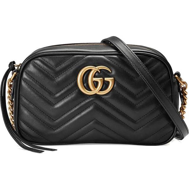 Gucci GG Marmont Small Matelassé Shoulder Bag - Black • Price »