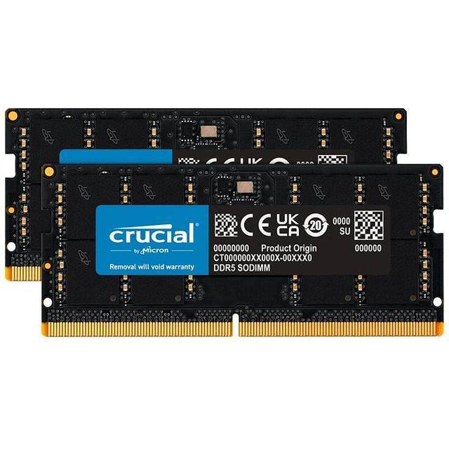Crucial SO-DIMM DDR5 4800MHz 2x16GB (CT2K16G48C40S5) • Price »