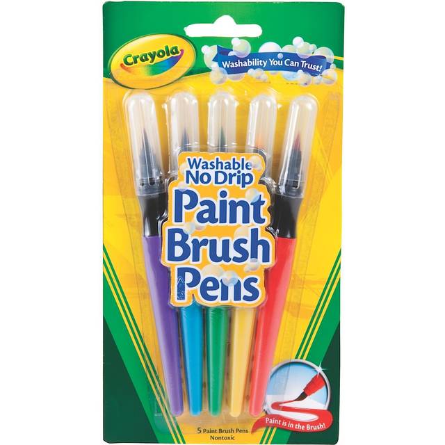 Crayola Paint Brushes Assorted Tips 5 ct