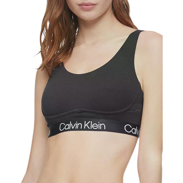 Calvin Klein Modern Structure Unlined Bralette - Black • Price »