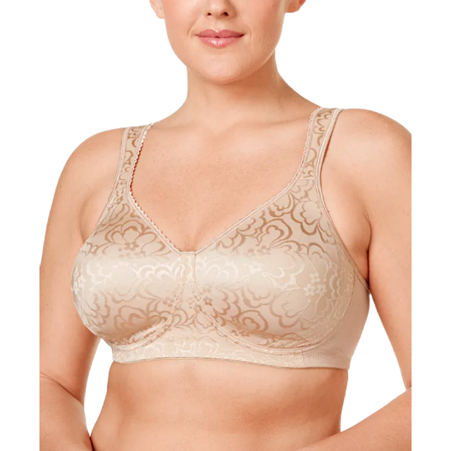 Playtex womens 18 Hour Ultimate Lift and Support Wire Free Bra, White/Nude,  36D at  Women's Clothing store
