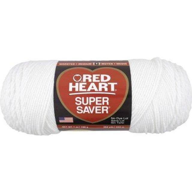 White Red Heart Super Saver Yarn • See best price »