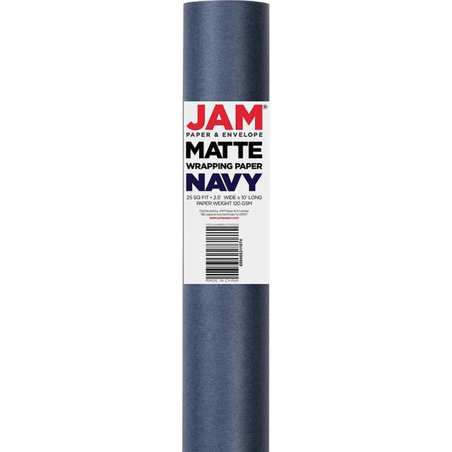 Jam Paper Gift Wrap, Matte Wrapping Paper, 25 Sq ft per Roll, Matte Chocolate Brown, 2/Pack