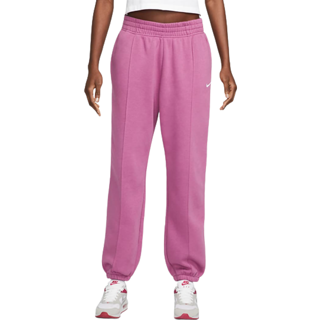 Nike Women's Trend Essential Fleece Pants - Light Bordeaux/White • Price »