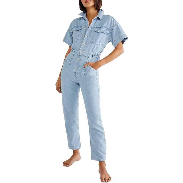 Free People Marci Coverall Jumpsuit - Clear Skies • Price »