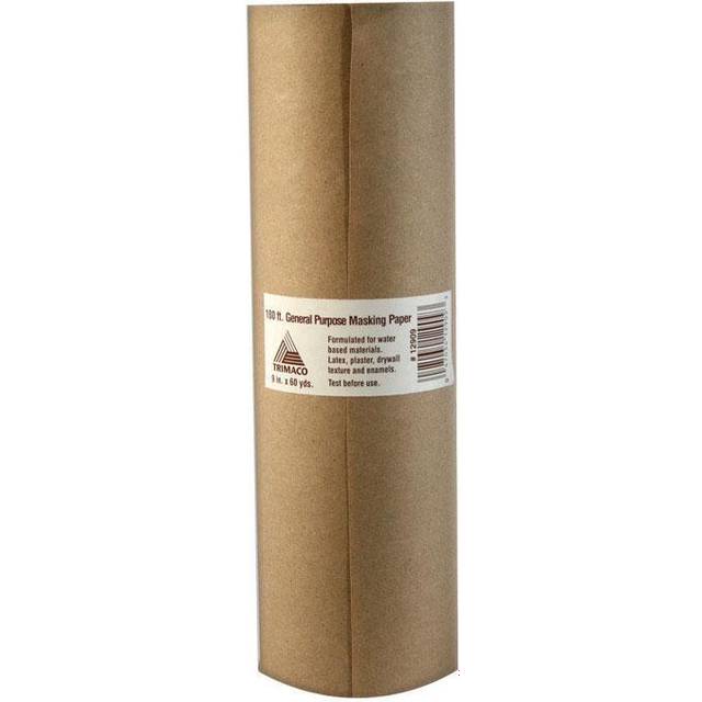 TRIMACO Easy Mask .75 in. W X 180 ft. L Brown General Purpose Masking Paper  12909 - The Home Depot