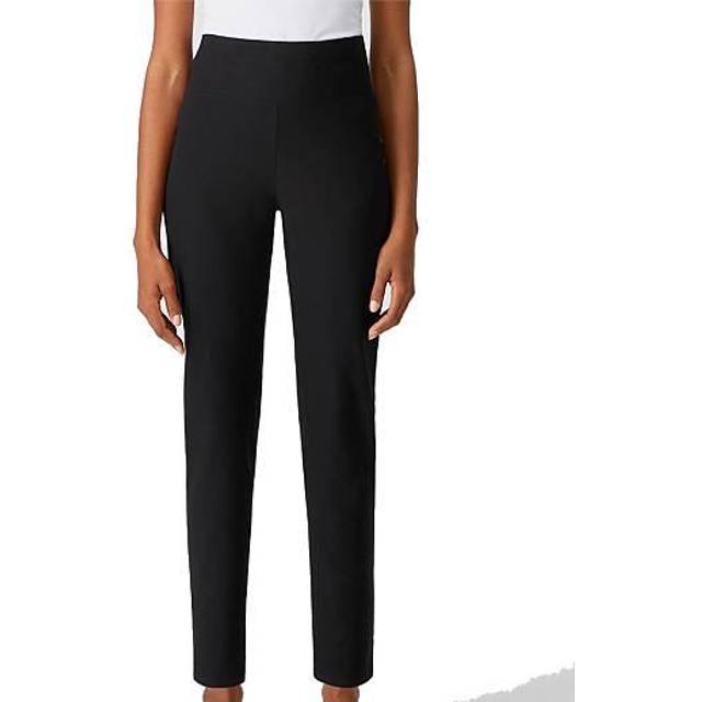 Eileen Fisher Washable Stretch Crepe High Waisted Pant - Black • Price »