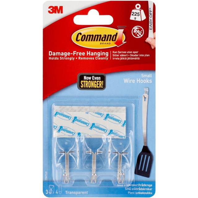 3M 17201BLK Command Picture Hanging Strips, Medium, Black: Command