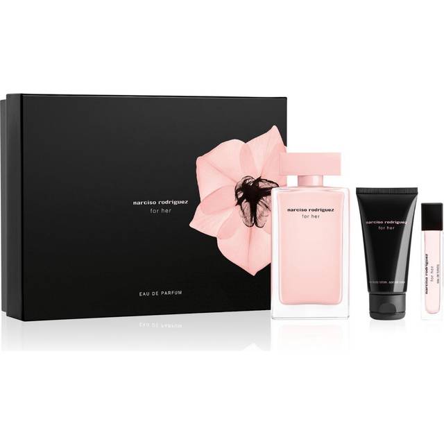 Narciso Rodriguez For Her Gift Set EdP 100ml + Body Lotion 50ml + Shower  Gel 50ml • Price »