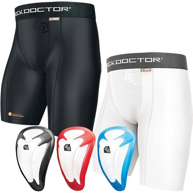 SHOCK DOCTOR Compression Shorts w/BioCup (Black) • Price »