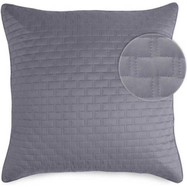 Azza Poly Chenille Square Floor Pillow Cushion - Grey - Intelligent Design