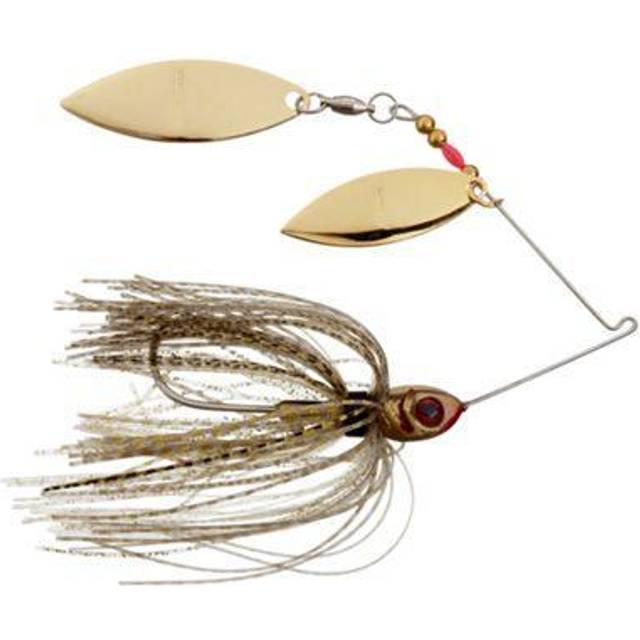 BOOYAH Blade Spinnerbait Double Willow 1/2 oz Clear Gold Shiner