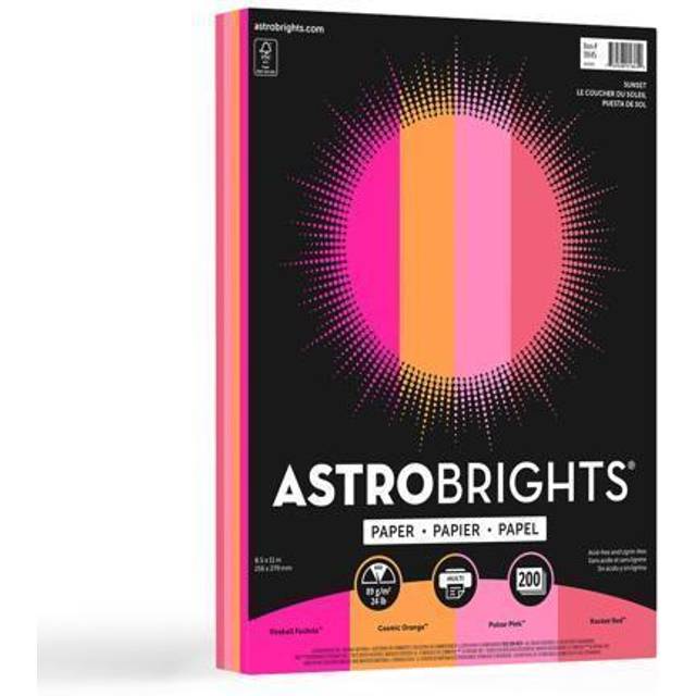 Astrobrights Color Paper 8.5 x 11 24 lb/89 91645 • Price »