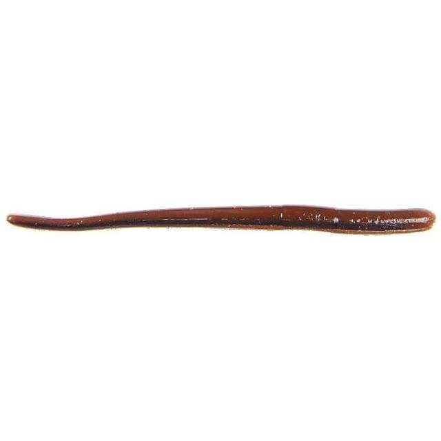 Roboworm Straight Tail Worm Bait (Oxblood/Red Flake 41/2-Inch