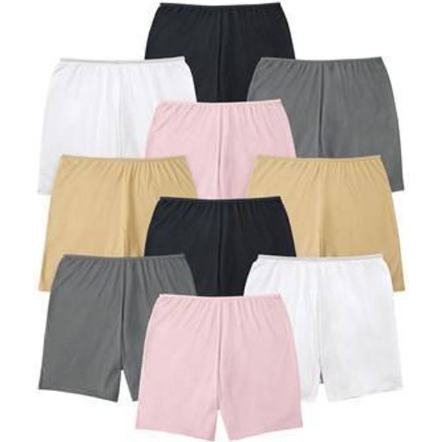 Comfort Choice Plus Women's 10-Pack Cotton Boxer in Basic Pack (Size 16)  Underwear • Price »