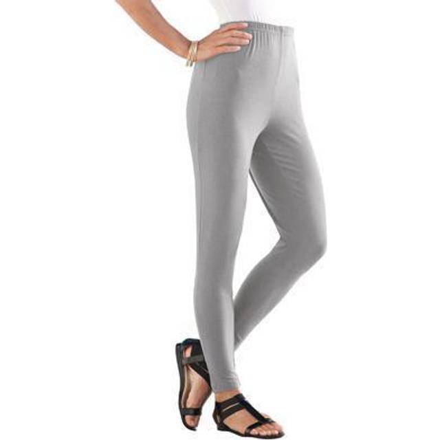 Plus Women's Ankle-Length Essential Stretch Legging by Roaman's in (Size 1X)  Activewear Workout Yoga Pants • Price »