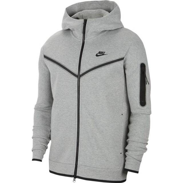 Nike Sportswear Tech Fleece Full-Zip Hoodie Men - Dark Grey Heather ...