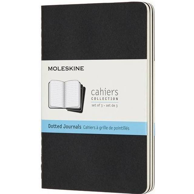 Moleskine Cahier Journal, Dotted, Black, 3/Pack (719206) Black • Price »