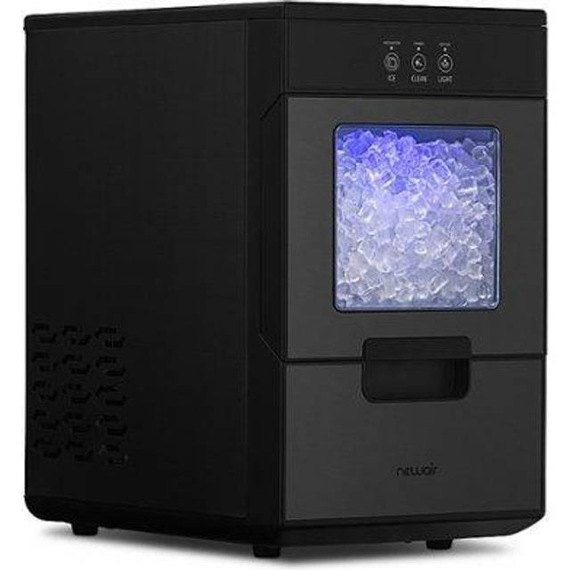NewAir NIM044BS00 Newair 44lb. Nugget Countertop Ice Maker with  Self-Cleaning Function, Refillable Water Tank, Perfect for Kitchens,  Offices, Home