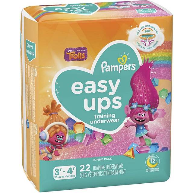Pampers Easy Ups Girls' 3T–4T Training Underwear, 22 ct.