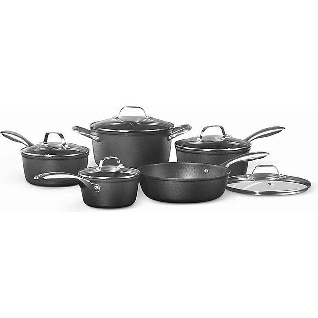 Starfrit The Rock Diamond Cookware Set with lid 10 Parts • Price »