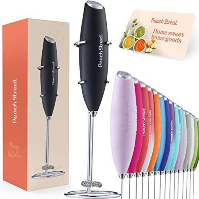 SIMPLETaste Handheld Milk Frother Battery Operated Foam Maker and