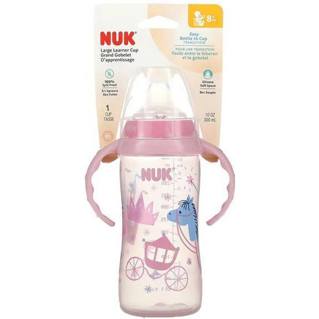 Nuk Large Learner Cup, 8 Months, Princess/Pink, 10 oz (300 ml) • Price »