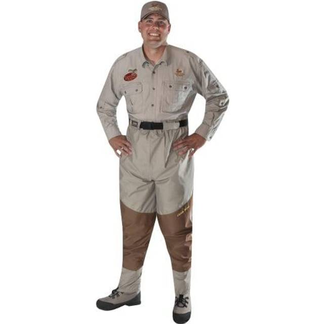 Caddis Deluxe Waist High Breathable Waders for Men Taupe • Price »