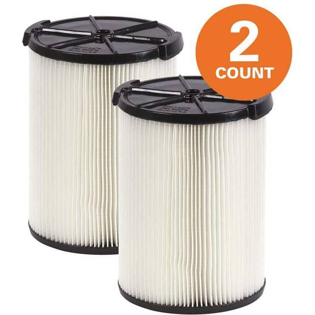 Ridgid 1-Layer Standard Pleated Paper Filter for Most 5 Gallon