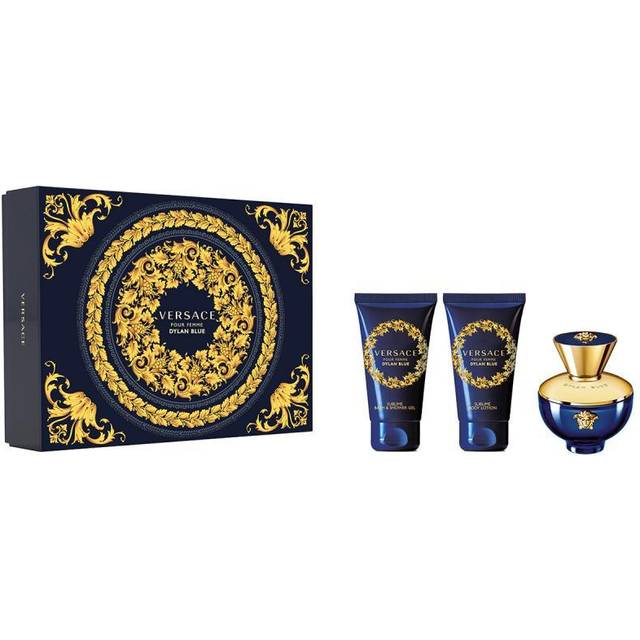 Versace Pour Femme Dylan Blue 50ml EDP Body Lotion Shower Gel Gift Set