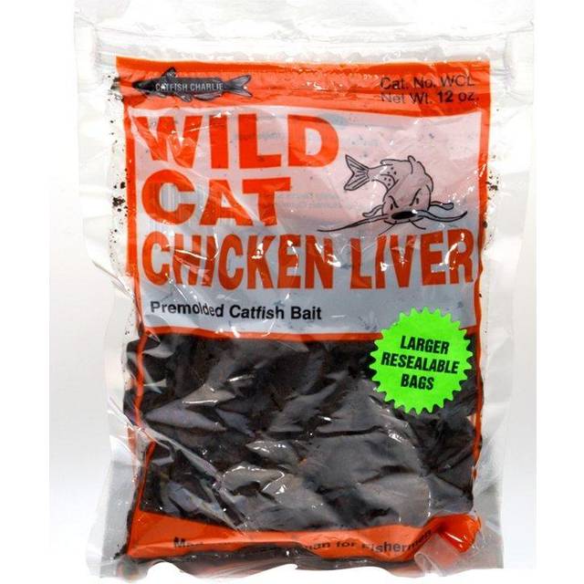 Catfish Charlie Wild Cat Catfish Dough Baits Chicken Liver ORANGE