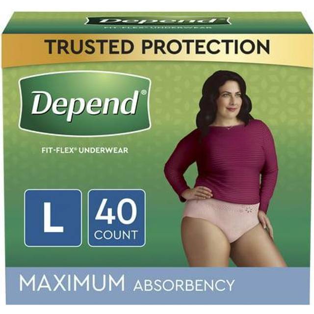 Depend FIT-FLEX Adult Incontinence Disposable Underwear for Women, Maximum  Absorbency • Price »