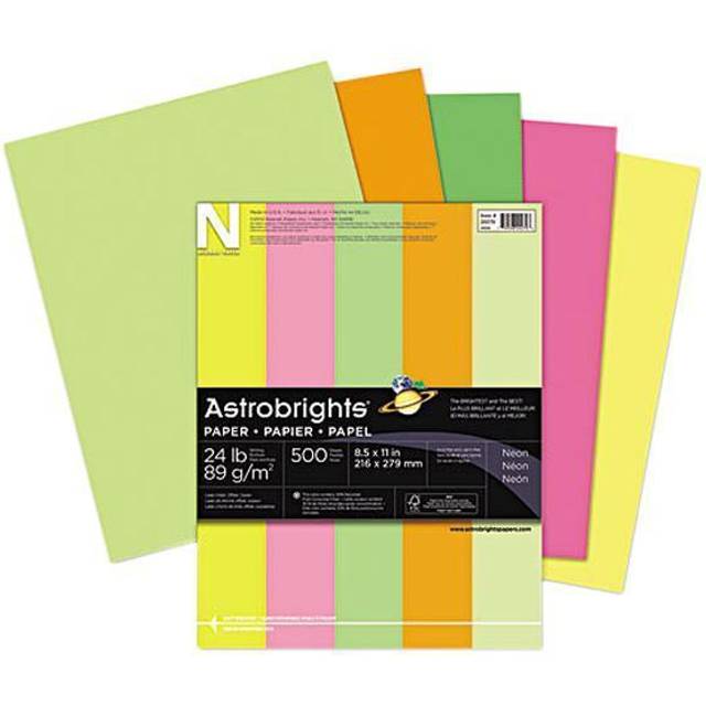 Wausau Paper Astrobrights Color Paper, Neon Assortment, 500 • Price »