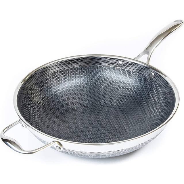 BRAND NEW HEXCLAD 12-Inch Hybrid Stainless Steel Frying Pan with Lid - IN  BOX