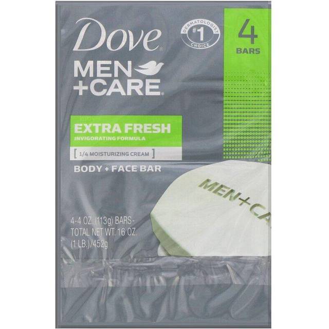 Dove Men + Care Body + Face Bar, Extra Fresh - 10 pack, 3.75 oz bars