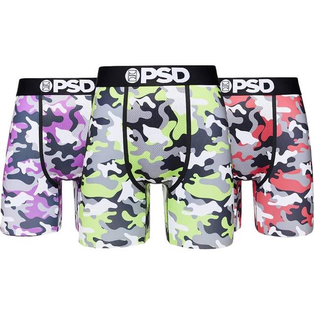 PSD Boxer Brief Multicolor Active Stretch Underwear Mens Size X-Large Pack  Of 3