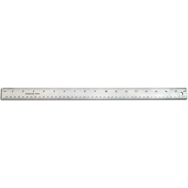 Stainless Steel Ruler - 18 in (45 cm) No Cork Backing - Sterilizable