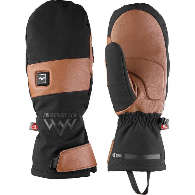 Heat Experience Heated Outdoor Mittens, Black, M
